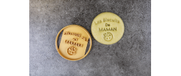 "Les Biscuits de MAMAN" avec un cookie - Rond - Emporte-pièce