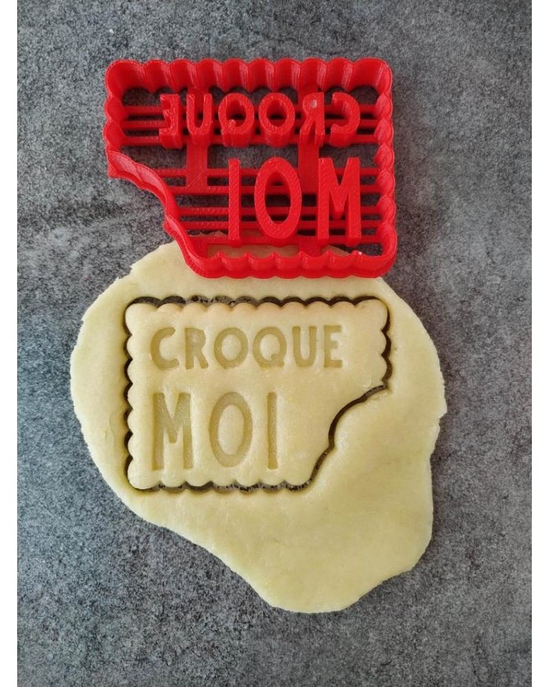 3DKOUPE - Emporte-pièce petit beurre - Personnalisable avec texte (jusqu'à  3 lignes) - Couleur au choix - Conçu et fabriqué en France : :  Cuisine et Maison