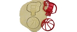 Thème Basketball - Panier, Ballon de basket - Lot d'emporte-pièces