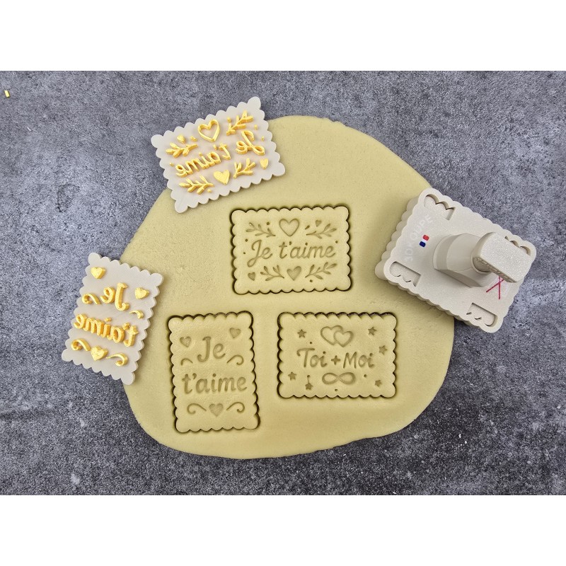 Pivofix - 3 plaques pour déclarer sa flamme - Emporte-pièce à poussoir