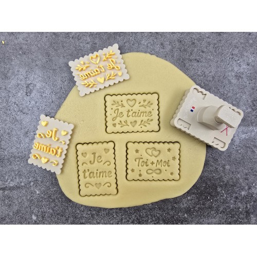 Pivofix - 3 plaques pour déclarer sa flamme - Emporte-pièce à poussoir