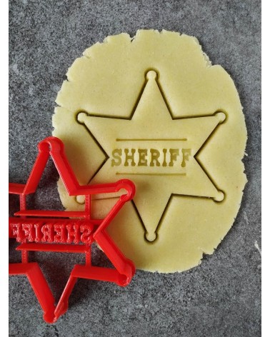 Etoile de sheriff - Personnalisé - Emporte-pièce