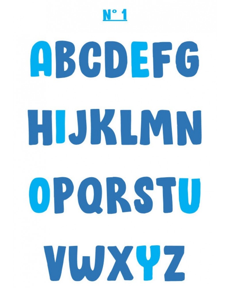 Emporte-pièce lettre de l'alphabet Avec ou sans prénom
