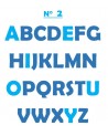 Lettre de l'alphabet - Police au choix - Personnalisé - Emporte-pièce